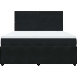 vidaXL Boxspringbett 180 x 200 cm Schwarz