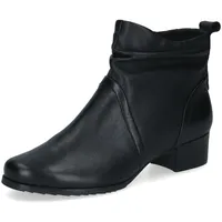CAPRICE Comfort Damen Stiefeletten aus Leder Mehrweite H, Schwarz (Black Nappa), 37 EU / 4 UK