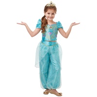 Rubie's Offizielles Disney-Kostum, Prinzessin Jasmin Aladdin, Glitzer, Mädchen-Kostüm