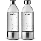 Aarke PET-Flasche 2 x 0,8 Liter silber
