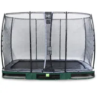 EXIT TOYS Elegant Inground-Trampolin 214 x 366 cm inkl. Economy Sicherheitsnetz grün