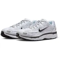 Nike P-6000 Herren White/Black/Metallic Silver/Black 40