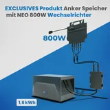 Anker SOLIX E1600 Solarspeicher 1600Wh mit Growatt NEO-800W WiFi Wechselrichter