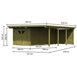 Karibu Doppelcarport Eco