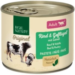 REAL NATURE Adult Rind & Geflügel mit Leinöl 12x200 g