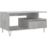 furnicato Couchtisch Betongrau Holzwerkstoff 90 x 49 x 45 cm