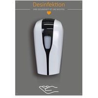 MyMAXXI | Desinfektionsmittelspender Shop Rückwand inkl. 3X Desinfektionsmittel 1000ml Sensor automatisch Wandmontage | touchless Disinfection | Händedesinfektion Spender Desinfektion Hygienespender