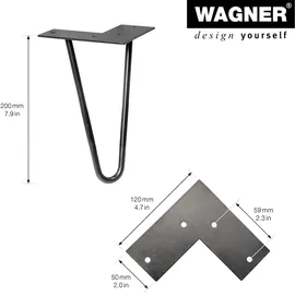 Wagner Möbelbein HAIRPIN LEG Retro Style - 12822001