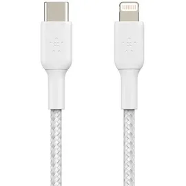 Belkin Boost Charge Lightning – USB-C Braided Cable 2 m weiß
