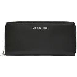 Geldbörse LIEBESKIND BERLIN "Purse WALLETS L SHEEP NATURAL", schwarz, Leder, Kleinlederwaren