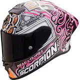 Scorpion EXO-R1 Evo Air FIM 1 Aron Canet, Integralhelm - Rosa/Weiß/Schwarz/Orange - XL