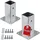 SOTech Zaunpfosten 60 x 152 mm Stahl feuerverzinkt