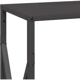 vidaXL Kaminholzregal Kaltgewalzter Stahl 34 x 25 x 70 cm Schwarz