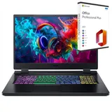 Acer Nitro AN517-55 Gaming-Notebook (44 cm/17.3 Zoll, Intel Core i7 12650H, Nvidia GeFroce 4050 RTX, 2000 GB HDD, 2000 GB SSD, Windows 11 Pro 64Bit + MS Office 2021 Pro, Beleuchtete Tastatur) 2000 GB | 2000 GB | 64 GB RAM