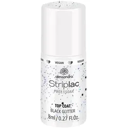 Alessandro Striplac TOP COAT BLACK GLITTER