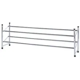 Wenko Schuhregal 62,0 - 115,0 x 23,0 x 35,0 cm ausziehbar silber