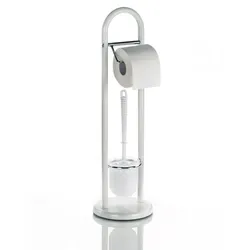 KELA Toilettengarnitur Toilettenbutler LINDA weiß 65,5 cm hoch