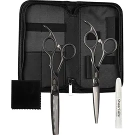 Olivia Garden Xtreme Matt Black 2er Scherenset