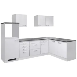 Flex-Well FlexWell Eckküche, Weiß, Kunststoff, 7 Schubladen, einmalig seitenverkehrt montierbar, nur wie online abgebildet bestellbar, 280x170 cm, Made in Germany, links aufbaubar, rechts aufbaubar, Küchen, Eckküchen