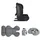 Moni Kindersitz i-Size i-Safe (76-150cm) Isofix, Top Tether, 13-fach verstellbar grau