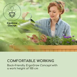 Blumfeldt Altiplano Cubic Hochbeet 150 x 100 x 50 cm Braun