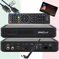 DIGIQuest ► Aktivierte Schwarze TiVuSat Smartcard + DIGIQuest Q99 UHD 4K Receiver + Wlan