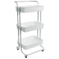 Intirilife Rollwagen mit 3 Ebenen in Weiß | Gr.: