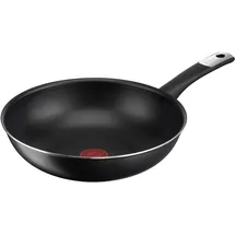 Tefal C38819 Hard Titanium Essential Aluminium, (1 tlg.), Antihaftversiegelung mit Titanpartikeln, Thermo-Signal Temperaturanzeiger, spülmaschinengeeignet, Made in France, Ø 28 cm, schwarz