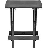 vidaXL Gartentisch Klappbar 58 x 45 x 50 cm Anthrazit/Grau