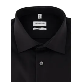 Seidensticker Herren Hemd schwarz 40