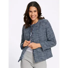 Lady Bouclé-Blazer Blau 44