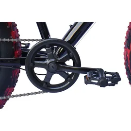 WYNN Mountainbike 24 Zoll RH 30 cm schwarz/rot