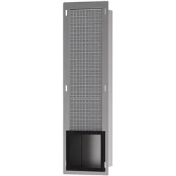 hansgrohe XtraStoris Original Einbau Toilettenpapierhalter mit Vorratsbehälter für 6 Rollen, Accessoires, mattschwarz