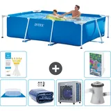 Rechteckiger Frame Pool - 260x160x65 Cm - 7-teilig  S124