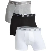 Cristiano Ronaldo CR7 3er Pack Boxershorts Grau/Schwarz/Weiß XL