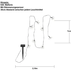 Star Trading LED-Solarlichterkette Firework