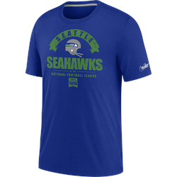 Nike Historic (NFL Seahawks) Tri-Blend-T-Shirt für Herren - Blau, S