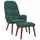vidaXL Relaxsessel mit Hocker 69 x 95,5 x 69 cm Dunkelgrün Samt