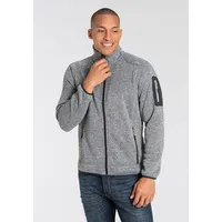 CMP Strickfleecejacke »31ZH MAN JACKET«, Schnell trocknend & Atmungsaktiv & Wärmend, Gr. 60, dunkelgrau, , 44030559-60