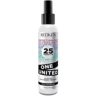 Redken Multi-Benefit-Treatment, Feuchtigkeitsspendendes Pflege-Spray für alle Haartypen, Hitzeschutz & Anti-Haarbruch, One United, 1 x 150 ml