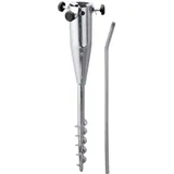 Schneider Bodenhülse Stahl 50 cm Silber