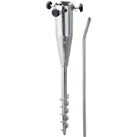 Schneider Bodenhülse Stahl 50 cm Silber