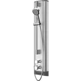 KWC AR Duschpaneel, F5, hydr., Edelstahl, Thermostat, HB-Garnitur