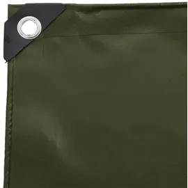 vidaXL Plane 650g / m2 Olive Grün 5 x 7 m Canvas mit PVC-Beschichtung