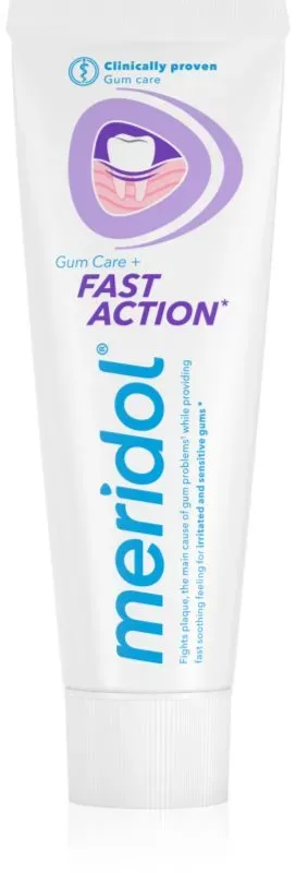 Meridol Fast Action Zahnpasta zum Schutz des Zahnfleisches für empfindliche Zähne 75 ml