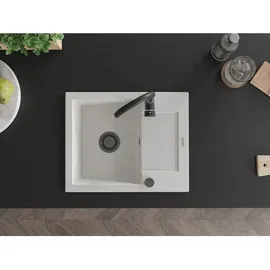 Mexen Enzo Granitspüle 576 x 465 mm Weiß