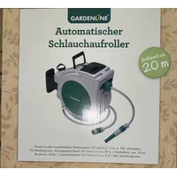 Gardenline Automatischer Schlauchaufroller Federantrieb 20m Wandhalterung Neu