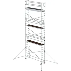 MUNK Aluminium-Rollgerüst mit Ausleger 3,00x0,75m Plattform 9,55m AH