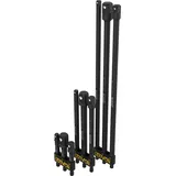 LEXIVON Stecknuss Adapter bit set (9 teiliges 7.5+15+30cm lang) 6.35 | 9.5 | 12.7mm für Drehmomentschlüssel, bohrer set, steckschlüssel bithalter, ratsche