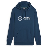 Puma Herren Hoodie - Motorsport MAPF1 Mercedes Essential Hoodie, Kapuze, Logo Blau XL